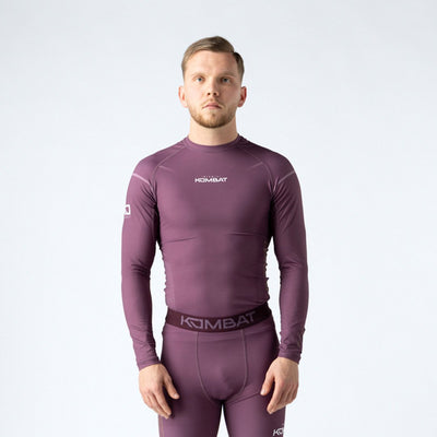 Rashguard t -Shirt Long Manga Kombat für Männer