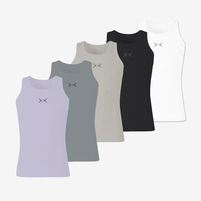 Pack 3 T-Shirts Premium Damen Ärmellos 