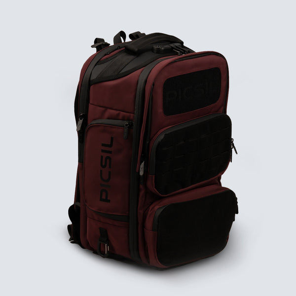 MODERN NEEDS Taktischer Rucksack 40L – 7 Fächer, Gepolstert, 900D Nylon, MOLLE-System, Schwarz