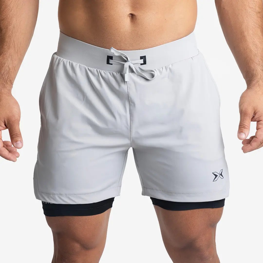 Shorts con Malla Compresión 2 en 1 Hombre Premium