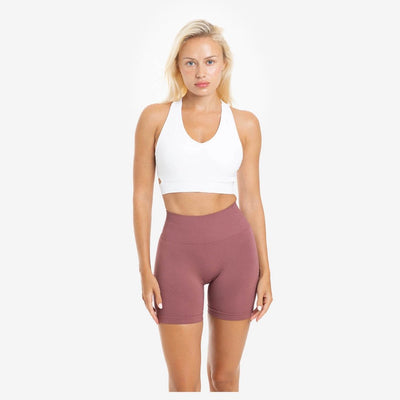 Nahtloser Tank-Sport-BH mit V-Ausschnitt 