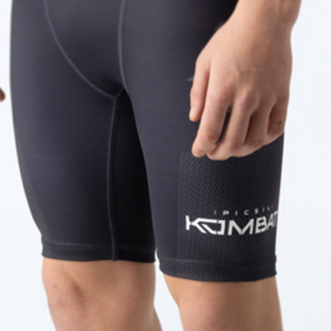 Kobalt -Shorts -Strumpfhosen