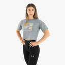 Pack 3 T-Shirts Premium Crop Kurzarm Damen 