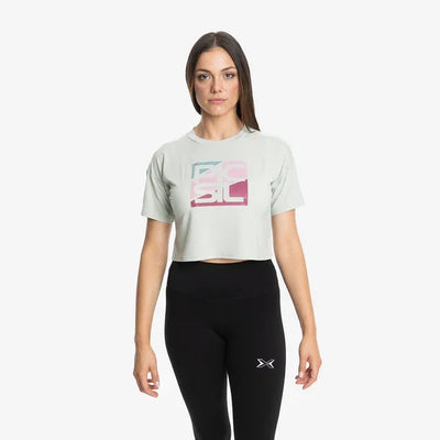 Pack 3 T-Shirts Premium Crop Kurzarm Damen 
